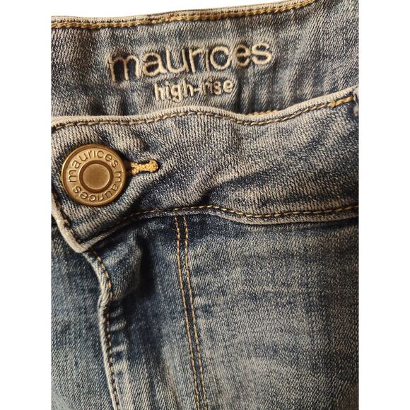 Maurice's brand high rise distressed jeans size XL - Picture 2 of 5
